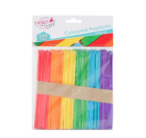 Arts Crafts: Craft Coloured Wood Popsticks