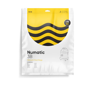 Laundry: Filta Numatic 3B Sms Multi Layered Vacuum Cleaner Bags 10 Pk