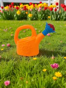 Cosmetic Pharmaceutical Containers: Mini Watering Can W Flower Rose