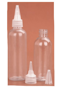 Cosmetic Pharmaceutical Containers: PET Bottle W Spout Top