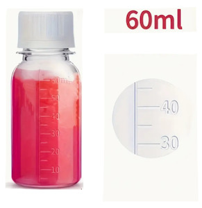 Cosmetic Pharmaceutical Containers: PET Round Bottle W Lid