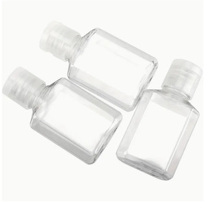 Cosmetic Pharmaceutical Containers: 30ML Flat PET Bottle W Fliptop Lid