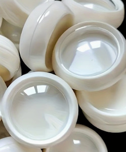 Cosmetic Pharmaceutical Containers: Plastic Cosmetic Jar Cream W Clear Lid
