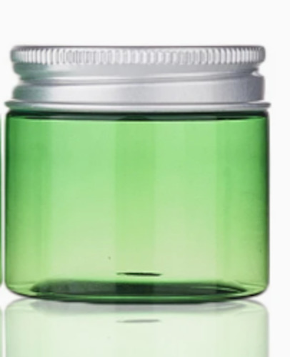 Cosmetic Pharmaceutical Containers: PET Cream Jar 50g Green
