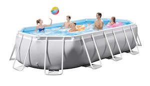 Intex Prism Frame Oval Pool Set (503cm x 274cm x 122cm / 16'6" x 9' x 48")