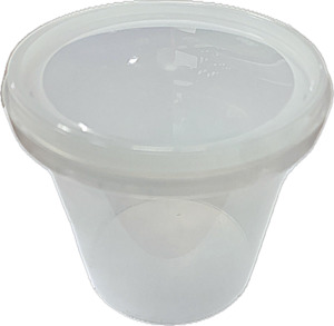 Bonson PP Round Container 380ml Single W Lid