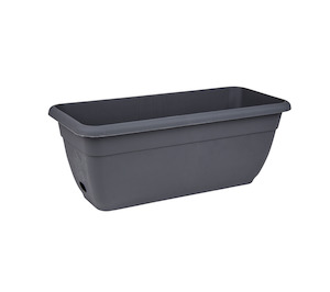 Décor Sorrento™ Self-Watering Planter Box, Oblong 450mm, Pewter