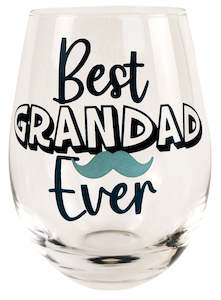 Best Ever Grandparents Glass