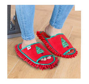 Brand Vigar: Christmas Tree Microfibre Cleaning Slippers