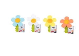 Brand Vigar: Vigar Flower Power Silicone Assorted Bottle Stopper