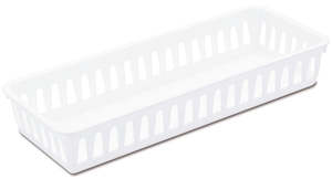 Brand Sterilite: Storage Tray Slim White