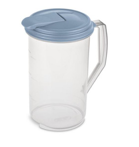 Sterilite Ultra Seal Round Jug 1.9L - Clear/Wash Blue