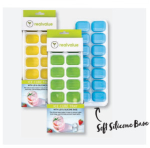 Kitchen: Ice Cube Tray With Lid & Silicone Base