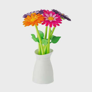 Stationary: Flower Shop 5pc Pen Set With Vase