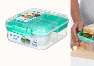 Sistema® 1.25L Bento Cube TO GO™ with Yogurt Pot