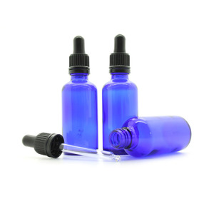 Euro Blue Glass Bottle 50ml W Tamper Dropper
