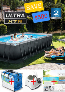 Pool Se: "BLACK FRIDAY SPECIAL!!!" Combo Deal INTEX 24'x12'x52 "Pool Set + Accessories”