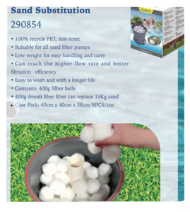 Fiber Ball 400gm Replace Sand Media