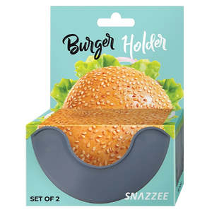 5 Clearance: Snazzee Silicone Burger Holder Set of 2