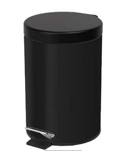 Rubbish Bins: Seymours Pedal Bin 12L Matte Black