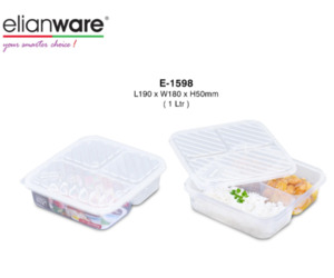 3 Compartment Lunch Box - 1L