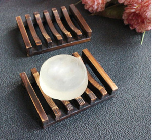 Bathroom: Soap Saver Bamboo Dark