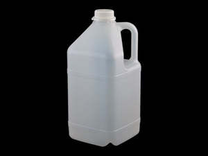 Storage: Flagon with Lid, Square, 5 Lit, Natural, Food Grade