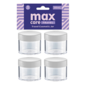 Bathroom: Travel Cometic Jar 20ml x 4Pc