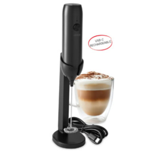 Kitchen: Avanti Rechargeable Milk Frother W Stand