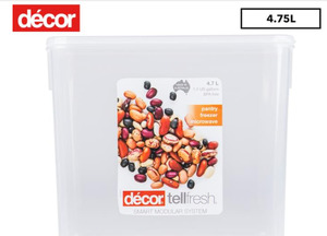 Kitchen: Décor Tellfresh Tall Oblong Food Container – 4.75L