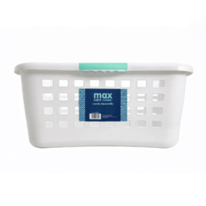 Laundry: MaxCare Laundry Basket 60L White