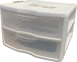 Storage: Sterilite 2 Drawer Mini Unit – White