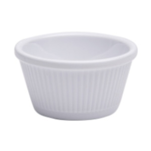 Kitchen: Jab White Ribbed Ramekin