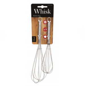 Stainless Steel Whisk 2pc