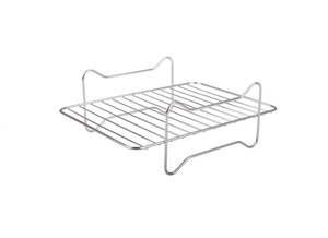 Kitchen: S/Steel Rectangle Air Fryer Rack 22x16cm