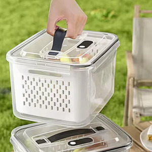 Drainer Basket Containers W Air Valve/Handle