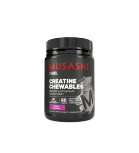 Musashi Creatine Chewables Berry Flavour 60 Tabs