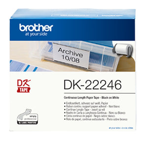 Pos Consumables: Brother DK22246 Continuous Paper Label Tape 103mm x 30.48m