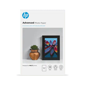 Hp Printers Accessories: HP Advanced 10x15cm Glossy 250gsm Photo Paper - 50 Sheets