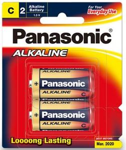Batteries Chargers: Panasonic C Alkaline Battery 2 Pack
