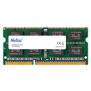 Memory Notebooks: Netac Basic 4GB DDR3L-1600 C11 SoDIMM Lifetime wty