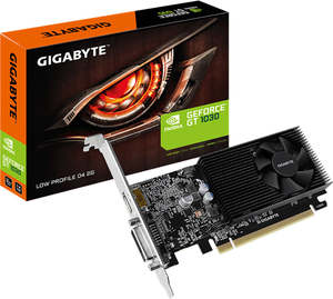 Graphics Cards: Gigabyte GV-N1030D4-2GL GT1030 2GB PCIE Graphics Card Low Profile