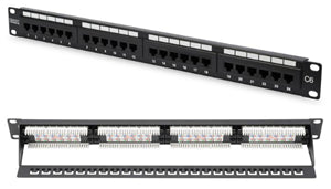 Cables Patch Network: Digitus 24-Port CAT6 19" Patch Panel - Unshielded