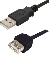 Cables Usb Firewire: Digitus USB 2.0 Type A (M) to USB Type A (F) 3m Extension Cable
