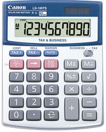 Calculators: Canon LS100TS Solar & Battery 10 Digit Calculator