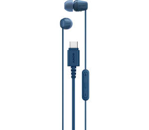 Headset Microphone: Sony IEREX15CL In-Ear USB-C Headphone Blue