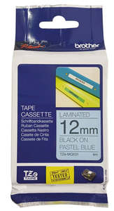 Labelling Devices: Brother TZe-MQ531 12mm x 4m Black on Pastel Blue Tape