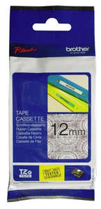 Brother TZEMPSL31 12mm x 4m P-Touch Black on Silver Lace Tape