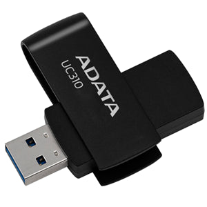 Clearance: ADATA UC310 Swivel USB3.2 64GB Black Flash Drive