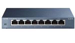 Network Switches: TP-Link SG108 8 Port Gigabit Switch Steel Case